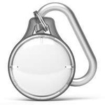 Rinkge Airtag Slim Case Pouch Portachiavi Ciondolo AirTag con moschettone nero