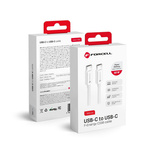 Kabel USB C do USB C Forcell F-Energy QC4.0 PD 3A 60W 3 m C338 biały