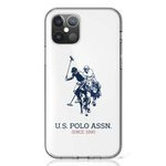 Cover US POLO Apple iPhone 12 Mini Shiny Big Logo USHCP12STPUHRWH Custodia bianca