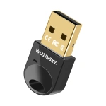 Mini adapter Bluetooth 5.4 Wozinsky WUSB54YS USB-A odbiornik nadajnik do komputera - czarny