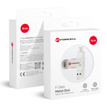 Pendrive 16GB USB 3.2 Gen 1 (USB A / USB C) Forcell F-Data Metal Duo srebrny