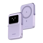 Magnetyczny Power bank UNO Ugreen PB572 10000mAh Qi Fioletowy
