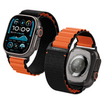 Spigen WBF1 BAND Apple Watch 6 / 7 / 8 / 9 / 10 / SE / ULTRA 1 / 2 (44 / 45 / 46 / 49 MM) NEGRO/NARANJA
