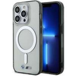Cover BMW BMHMP14LHCRS iPhone 14 Pro 6,1" trasparente durocase Anello argento MagSafe