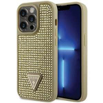 Cover Guess GUHCP14LHDGTPD iPhone 14 Pro 6.1" oro/oro durocase Triangolo con strass Case