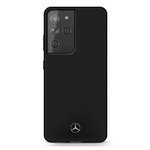 Cover MERCEDES Samsung Galaxy S21 Ultra Silicone Line MEHCS21LSILBK Nero Hardcase