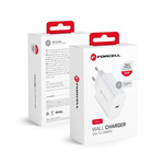 Ładowarka sieciowa do telefonu Forcell F-Energy USB C QC4.0 PD 3A 25W TFK-TC-25WPD biała