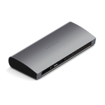 Satechi Thunderbolt 4 Dock - stacja dokująca (1x Thunderbolt 4 host port 96W, 3x Thunderbolt 4 15W, Gigabit ethernet, 3x USB-A 10Gbps, USB-A do ładowania, czytnik kart UHS-II SD, 3,5mm jack) (space gray)
