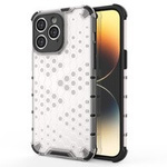 Custodia a nido d&#39;ape per iPhone 14 Pro Max cover ibrida corazzata trasparente