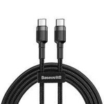 Cavo Baseus Cafule Cavo in nylon resistente USB-C PD / USB-C PD PD2.0 60W 20V 3A QC3.0 1M Nero-Grigio (CATKLF-GG1)