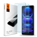 Vetro temperato Spigen GLAS.TR SLIM 2-PACK XIAOMI REDMI NOTE 12 PRO 5G / 12 PRO+ PLUS 5G / POCO X5 PRO 5G CLEAR