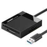 Lettore di schede Ugreen USB 3.0 SD / micro SD / CF / MS nero (CR125 30333)