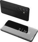 Custodia Clear View per Samsung Galaxy A24 4G flip cover nera