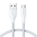 Joyroom Cavo USB - micro USB 2.4A Surpass Series per ricarica rapida e trasferimento dati 1.2 m bianco (S-UM018A11)