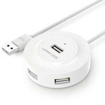 Ugreen HUB 4in1 4xUSB-A 2.0 480Mbps 1m bianco (CR106)