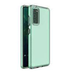 Custodia protettiva in gel TPU trasparente Spring Case con cornice colorata per Samsung Galaxy A72 4G menta