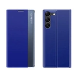 Nuova custodia Sleep View con patta per Samsung S24 - blu