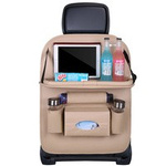 Organizer per auto per il sedile ripiano pieghevole mini tavolo per auto beige