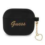 GUESS Apple Cover 3 Cover Silicone Charm Collection Case nera