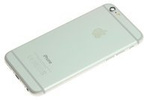 Genuine Corpo Flap Custodia APPLE iPhone 6 Socket A1586 Argento NUOVO