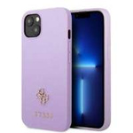 Cover Guess Guhcp13sps4mu iPhone 13 Mini 5.4" Viola/viola rigidocase Saffiano 4g Piccolo Logo in Metallo Case