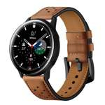 Cinturino TECH-PROTECT Samsung Galaxy Watch 4 40 / 42 / 44 / 46mm in pelle marrone