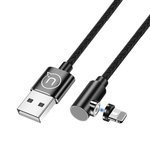 Cavo Angolare magnetico USAMS Apple Fulmine 1m nero
