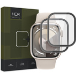 SZKŁO HYBRYDOWE HOFI HYBRID PRO+ 2-PACK APPLE WATCH 7 / 8 / 9 (41 MM) BLACK