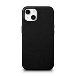 iCarer Litchi Premium Custodia in pelle iPhone 14 Plus Custodia magnetica in pelle con MagSafe nero (WMI14220711-BK)