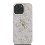 Etui Guess iPhone 16 6.1" różowe/pink hardcase 4G Big Logo