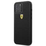 Cover FERRARI Apple iPhone 12 Pro Max On Track Perforated Black Hardcase