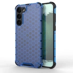 Custodia a nido d&#39;ape per Samsung Galaxy S23+ cover ibrida corazzata blu