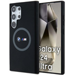 Cover BMW BMHMS24L23SROK S24 Ultra S928 nero/nerocase Anello stampato in silicone M MagSafe Case