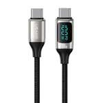USAMS U78 Cavo LED da USB-C a USB-C 1,2 m 100 W Ricarica rapida bianco / bianco SJ546USB02 (US-SJ546)