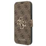 Guess GUBKP13X4GMGBR iPhone 13 Pro Max 6.7" marrone/marrone libro 4G Big Metal Logo
