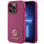 Guess GUHCP15XPS4DGPP iPhone 15 Pro Max 6,7" rosa/rosacase Strass Metal Logo