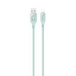 USAMS Kabel lightning Fast Charging 2.4A Lithe Series 1.2m green/green SJ565USB04 (US-SJ565)