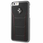 Puzdro FERRARI Apple iPhone 6 6S Stiching Black Case