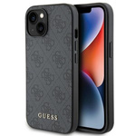 Etui Guess GUHCP15MG4GFGR iPhone 15 Plus 6.7" szary/grey hard case 4G Metal Gold Logo Case