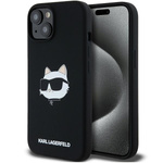 Etui Karl Lagerfeld KLHMP15MSCHPPLK iPhone 15 Plus / 14 Plus 6.7" czarny/black hardcase Silicone Choupette Head MagSafe