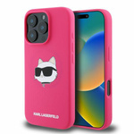 Etui Karl Lagerfeld iPhone 16 Pro fuksja/fuschia HC MagSafe Sil Choupette Head Print
