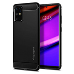 Puzdro SPIGEN Rugged Armor Samsung Galaxy S20 Plus Matte Black Čierne puzdro