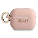 Guess GUAPSGGEP AirPods Pro cover pink / pink Silicone Glitter