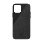 Puzdro DESIGN POOL LIMITED Apple iPhone 12 12 Pro Native Union Canvas Black Case