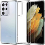 Puzdro Spigen Ultra Hybrid Samsung Galaxy S21 Ultra Crystal Clear Case
