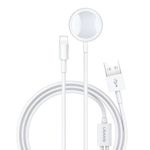 Nabíjačka Indukčné USAMS Apple Hodinky Kábel Lightning 2v1 White