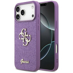 Etui Guess Fixed Glitter Big 4G do iPhone 17 Pro Max liliowy