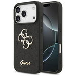 Etui Guess Fixed Glitter Big 4G do       iPhone 17 Pro czarny