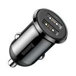 [PO vrátení] Baseus Grain Pro nabíjačka auto 2x USB 4,8 A čierne (CCALLP-01)