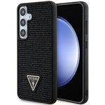 Etui Guess GUHCS24SHDGPPK S24 S921 czarny/black hardcase Rhinestone Triangle Case